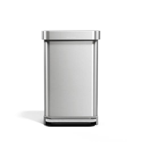 simplehuman 45L Rectangular Step Can with Liner Pocket