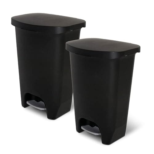 Glad 13 Gallon Trash Can with Clorox Odor Protection, 2 Pack