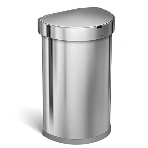 simplehuman 45L Semi-Round Sensor Can