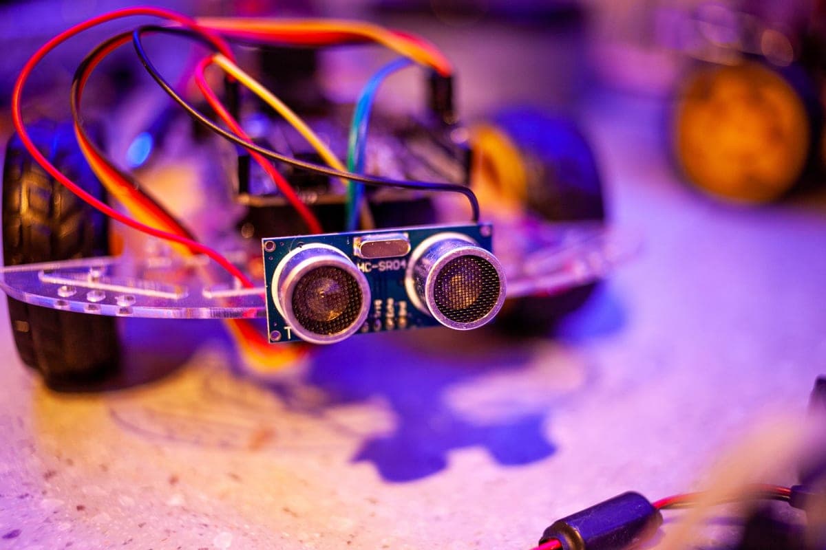 Infrared sensor components on a circuit board