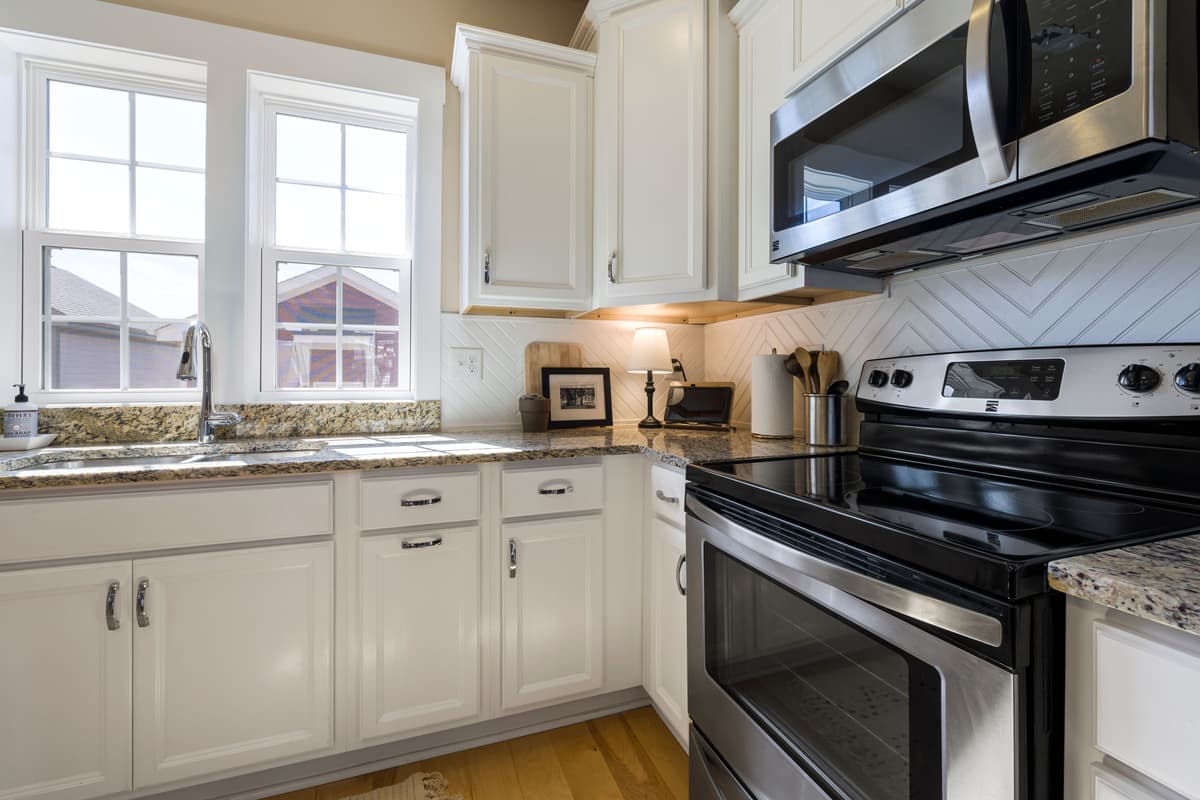 Inside of a kitchen sink cabinet