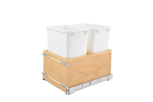 Rev-A-Shelf Value Line Double Pull-Out for 18-Inch Cabinets, 35 Quart
