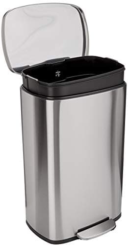 Amazon Basics 13.2 Gallon (50 L) Soft-Close Step Trash Can