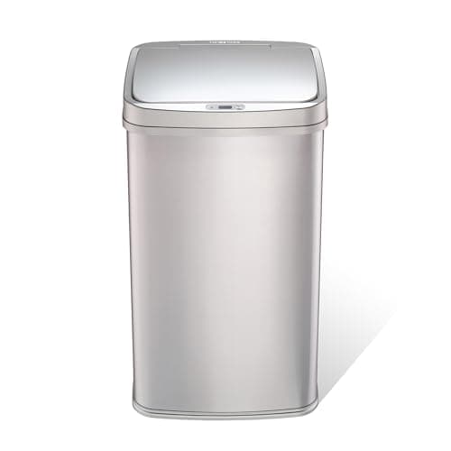 Ninestars 13 Gallon Rectangular Motion Sensor Trash Can
