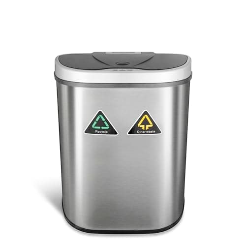 Ninestars DZT-70-11R Dual Compartment Motion Sensor Recycler, 18.5 Gallon