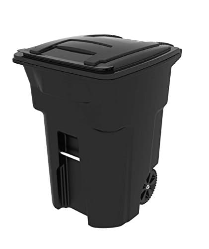 Toter Heavy Duty Two-Wheel Trash Cart, 96 Gallon