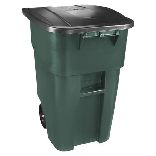 Rubbermaid Commercial BRUTE Rollout Container, 50 Gallon