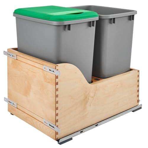 Rev-A-Shelf 4WCSC-1835DM-2 Bottom-Mount Double, 2 x 35 Quart